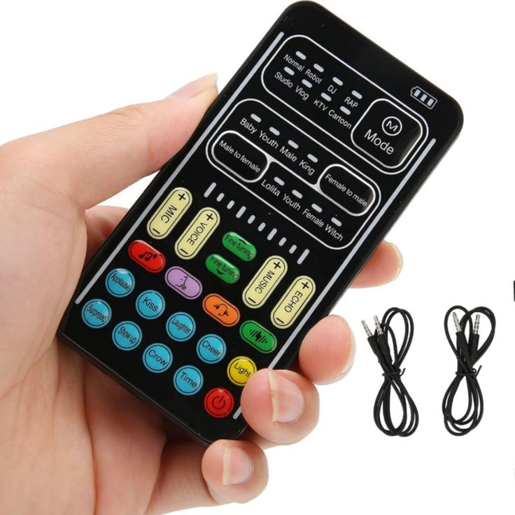 Portable Voice Changer - 3rd Generation I9 Live Sound Card - Cool Lights Sound Board